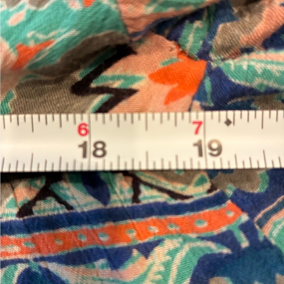 Vibrant Blue and Orange Women's Kimono - Picture 10 of 11